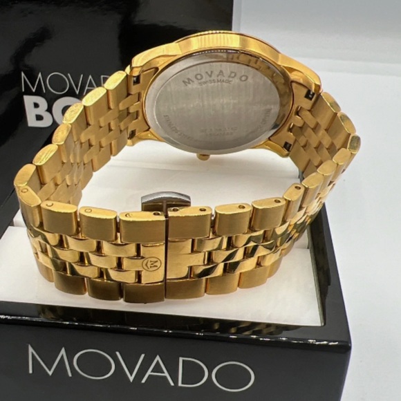MOVADO Museum Classic Mother of Pearl Dial Gold Tone - Picture 5 of 8